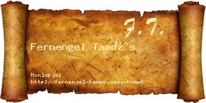 Fernengel Tamás névjegykártya